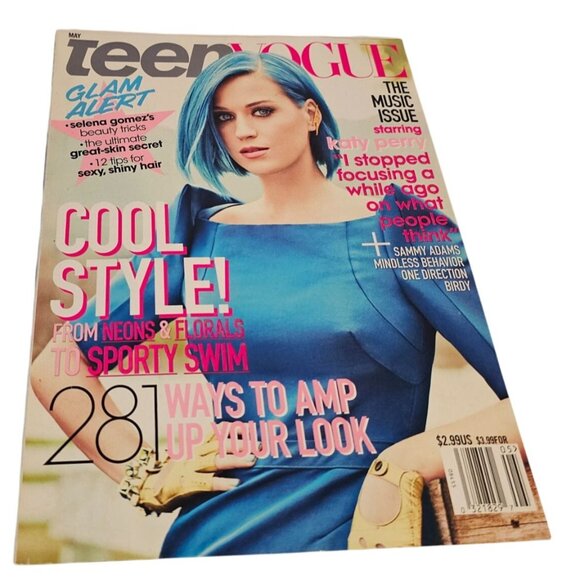 Teen Vogue Magazine Katy Perry May 2012 Music Issue Neon Floral Fashion Haircare - Picture 1 of 8